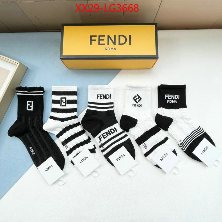 Sock-Fendi what's the best to buy replica ID: LG3668 $: 29USD