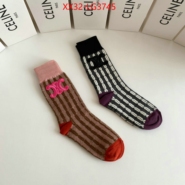 Sock-CELINE wholesale designer shop ID: LG3745 $: 32USD