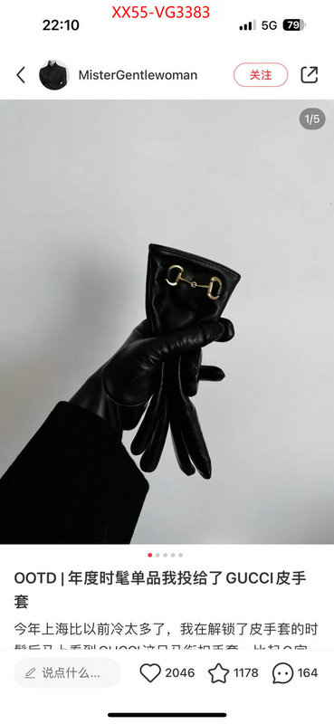 Gloves-Gucci sellers online ID: VG3383 $: 55USD