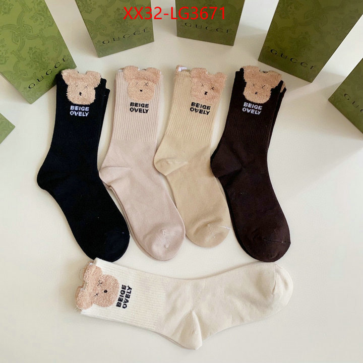 Sock-Gucci best fake ID: LG3671 $: 32USD