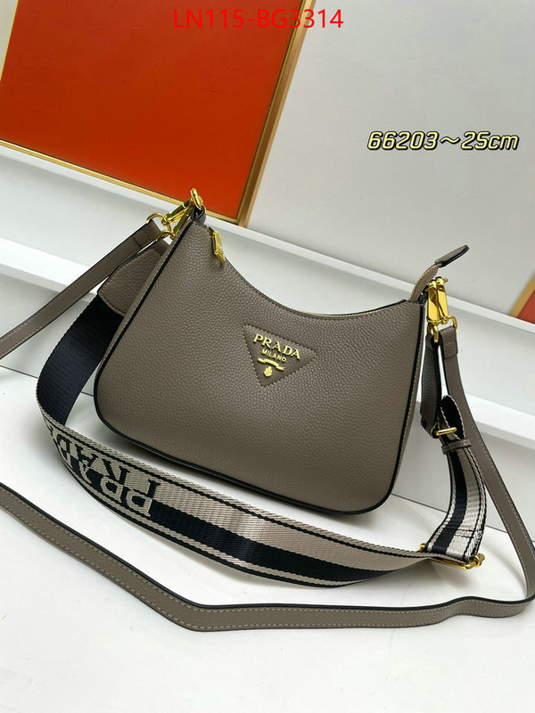 Prada Bags (4A)-Diagonal- new ID: BG3314 $: 115USD