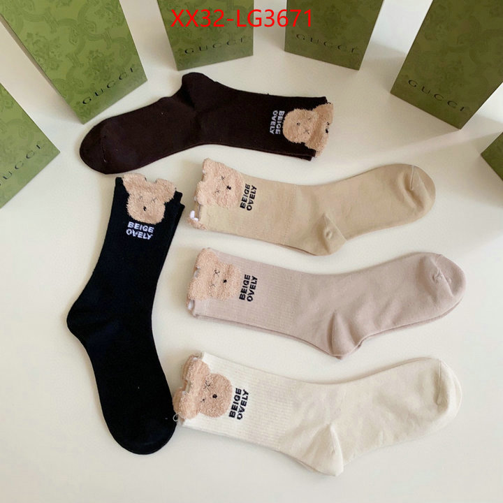 Sock-Gucci best fake ID: LG3671 $: 32USD