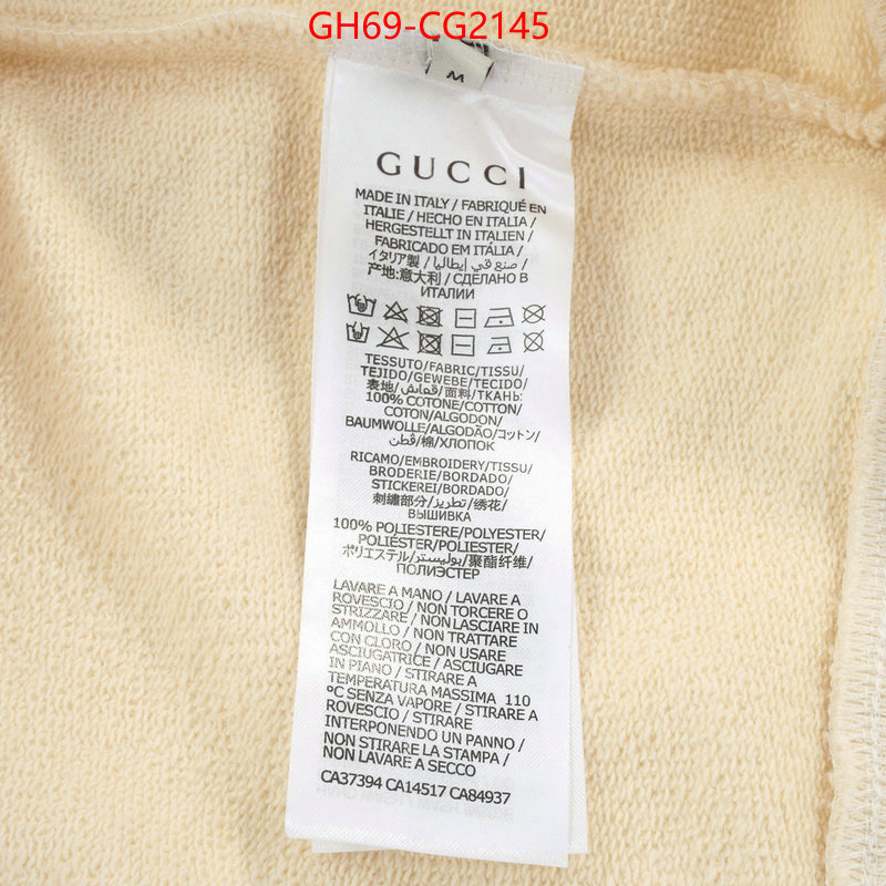 Clothing-Gucci sellers online ID: CG2145 $: 69USD