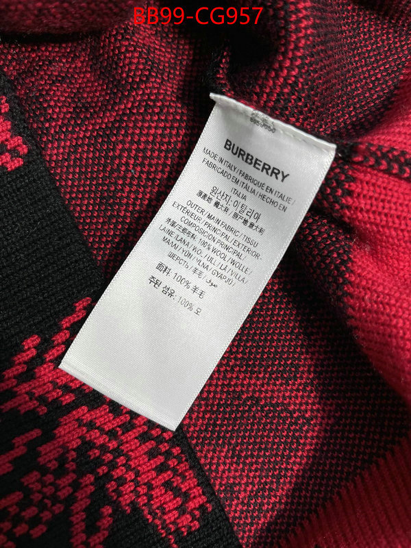 Clothing-Burberry 2023 replica ID: CG957 $: 99USD