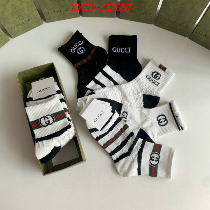 Sock-Gucci perfect quality designer replica ID: LG3687 $: 29USD