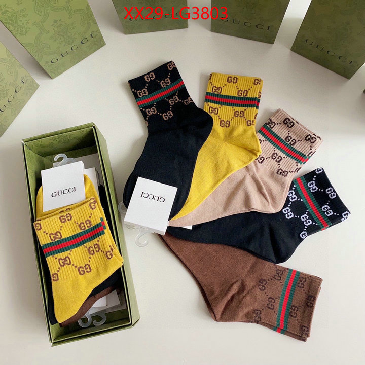 Sock-Gucci top perfect fake ID: LG3803 $: 29USD