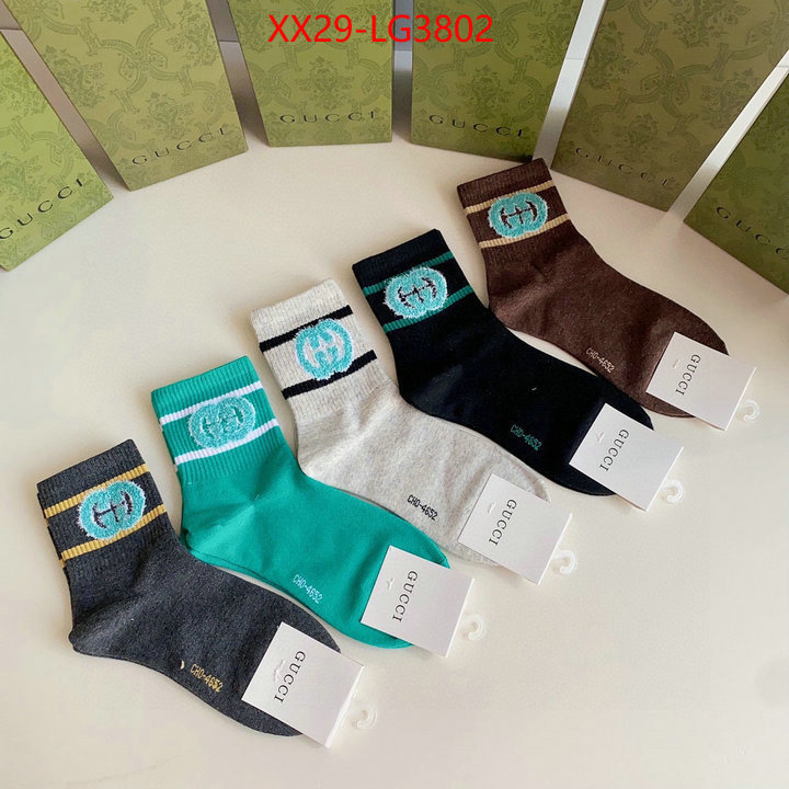 Sock-Gucci fake high quality ID: LG3802 $: 29USD