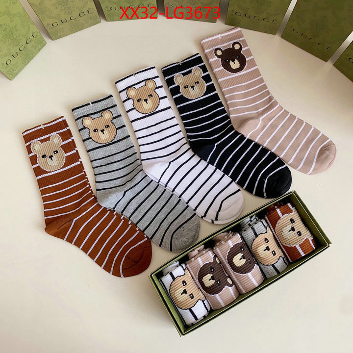 Sock-Gucci cheap wholesale ID: LG3673 $: 32USD