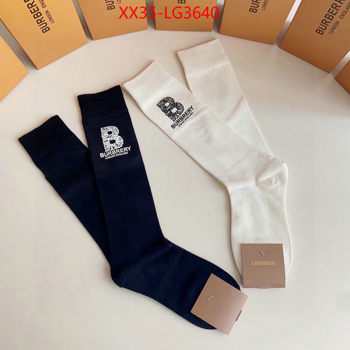 Sock-Burberry shop cheap high quality 1:1 replica ID: LG3640 $: 35USD