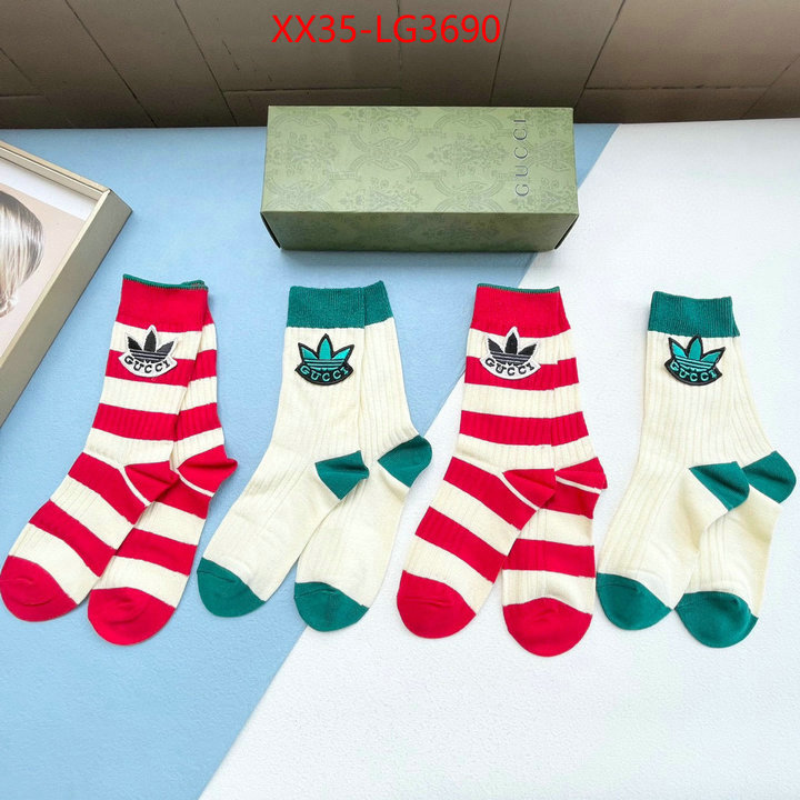 Sock-Gucci luxury 7 star replica ID: LG3690 $: 35USD