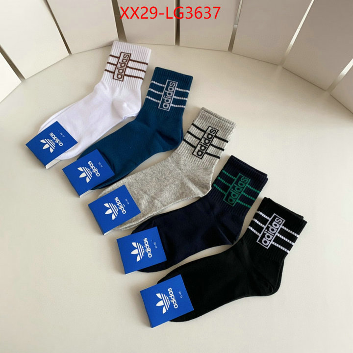 Sock-Adidas best luxury replica ID: LG3637 $: 29USD