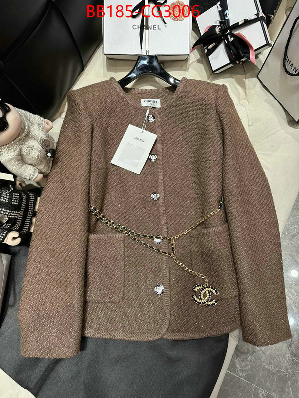 Clothing-Chanel replica aaaaa+ designer ID: CG3006 $: 185USD