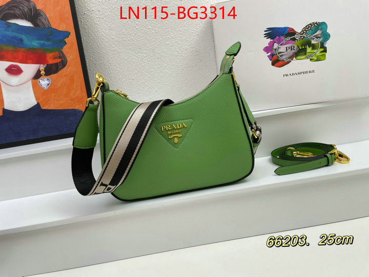 Prada Bags (4A)-Diagonal- new ID: BG3314 $: 115USD