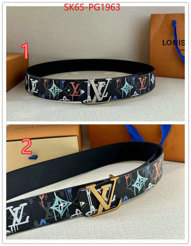 Belts-LV brand designer replica ID: PG1963 $: 65USD