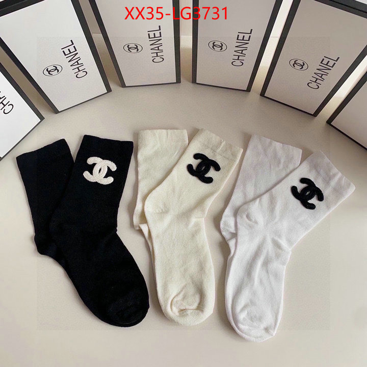 Sock-Chanel mirror copy luxury ID: LG3731 $: 35USD