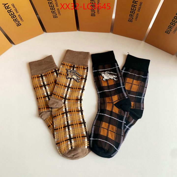 Sock-Burberry 7 star quality designer replica ID: LG3645 $: 32USD