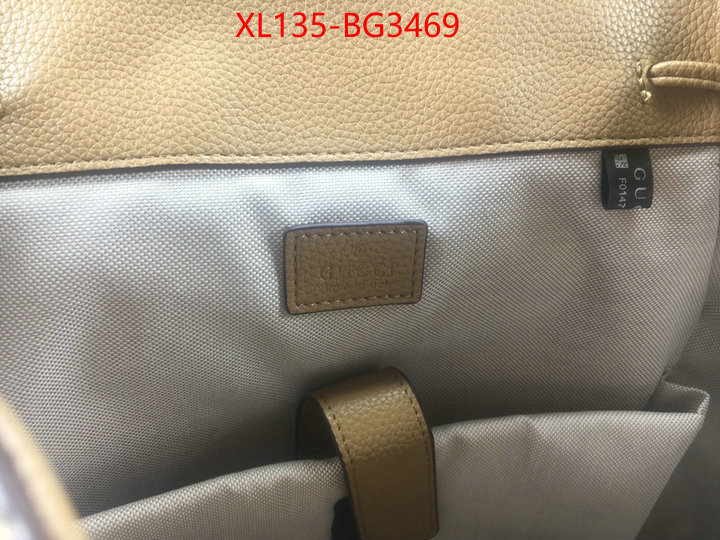 Gucci Bags(4A)-Backpack- top perfect fake ID: BG3469 $: 135USD