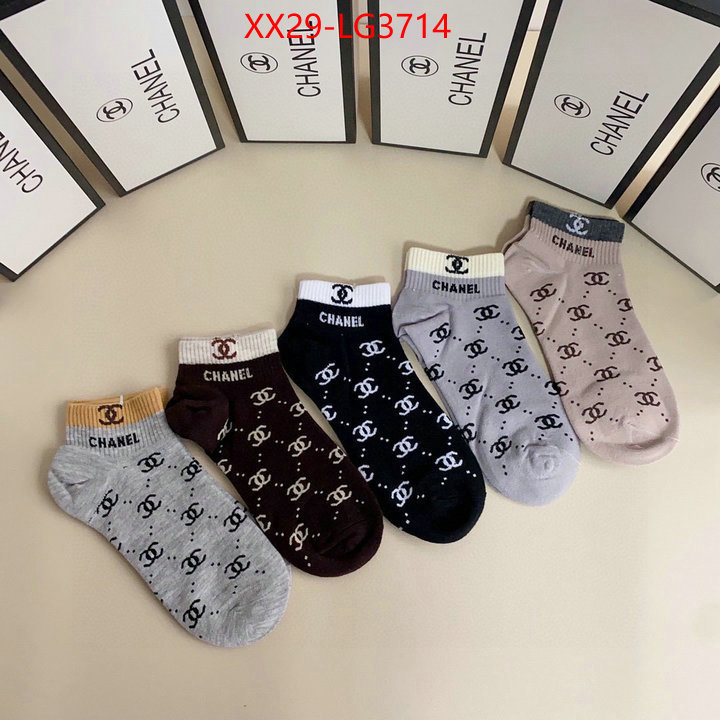 Sock-Chanel replcia cheap ID: LG3714 $: 29USD