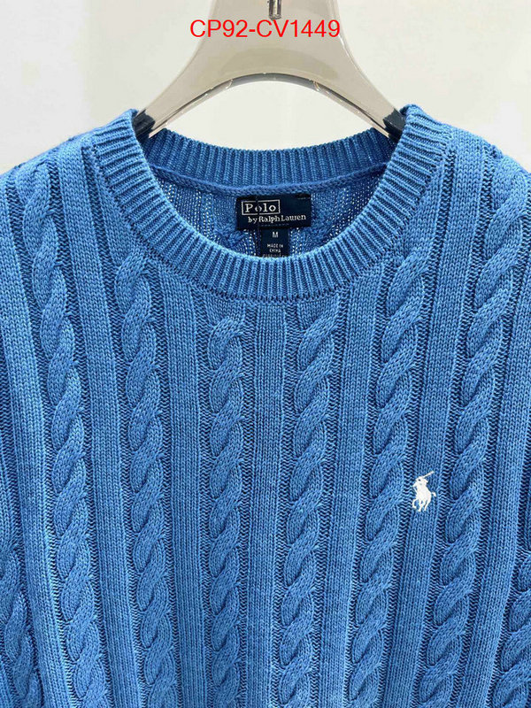 Clothing-Polo Ralph Lauren aaaaa replica designer ID: CV1449 $: 92USD