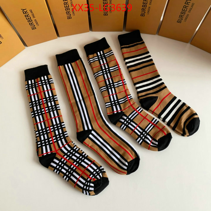 Sock-Burberry high quality customize ID: LG3639 $: 35USD