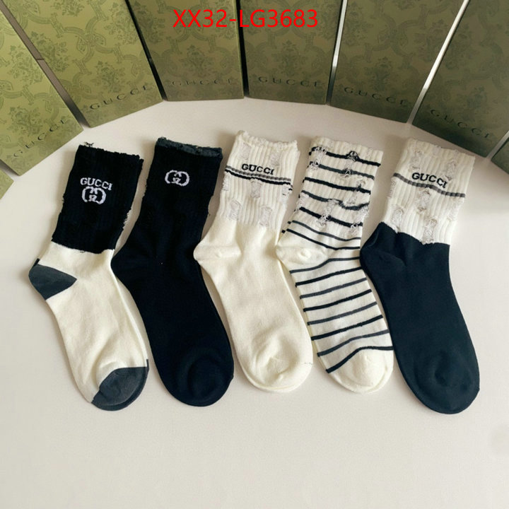 Sock-Gucci high quality perfect ID: LG3683 $: 32USD