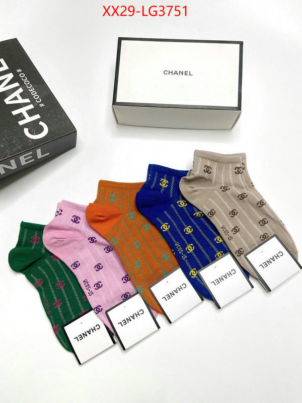 Sock-Chanel 2023 replica ID: LG3751 $: 29USD