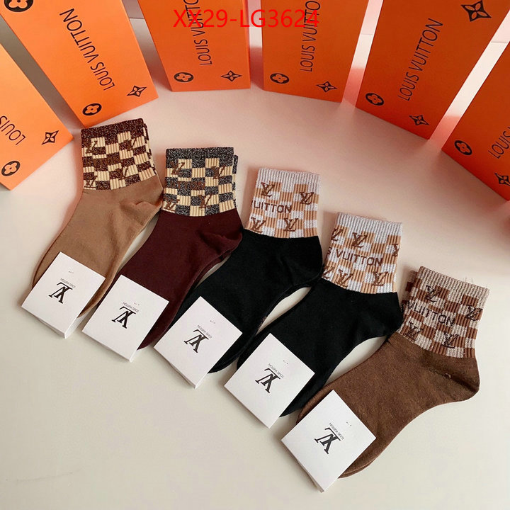 Sock-LV buy first copy replica ID: LG3624 $: 29USD