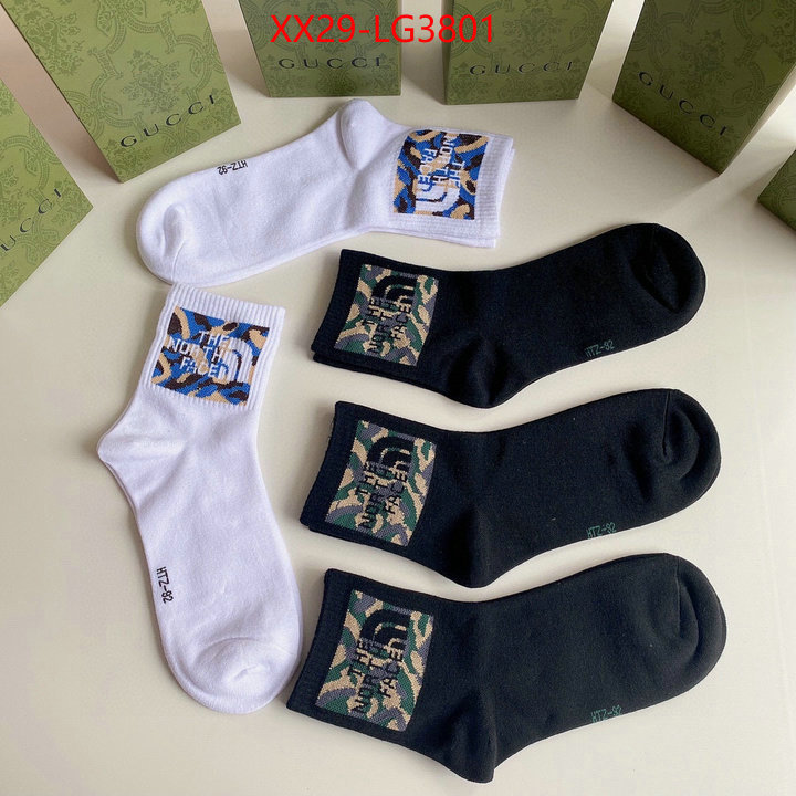 Sock-Gucci best fake ID: LG3801 $: 29USD