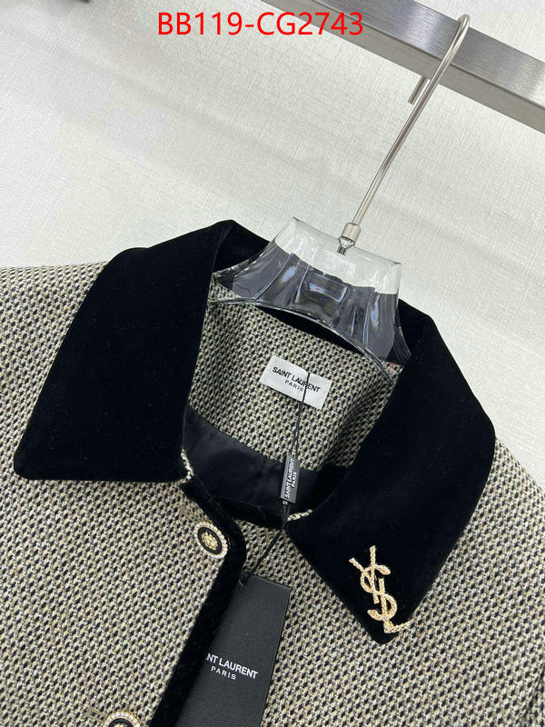 Clothing-YSL what 1:1 replica ID: CG2743 $: 119USD