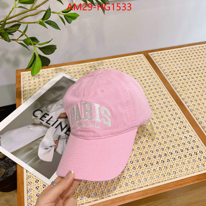 Cap(Hat)-Balenciaga luxury fashion replica designers ID: HG1533 $: 29USD