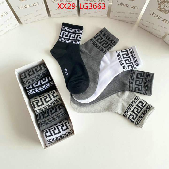 Sock-Versace replica 1:1 high quality ID: LG3663 $: 29USD