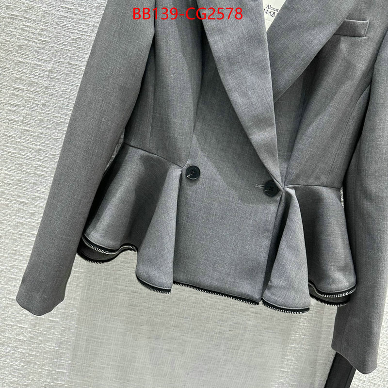 Clothing-Alexander Mcqueen wholesale designer shop ID: CG2578 $: 139USD