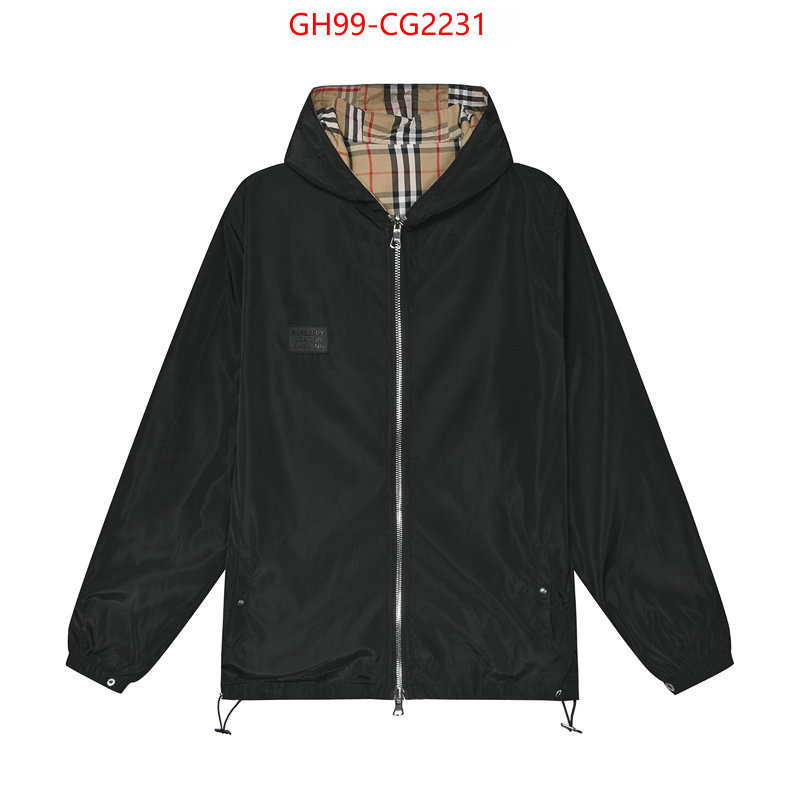 Clothing-Burberry the best quality replica ID: CG2231 $: 99USD