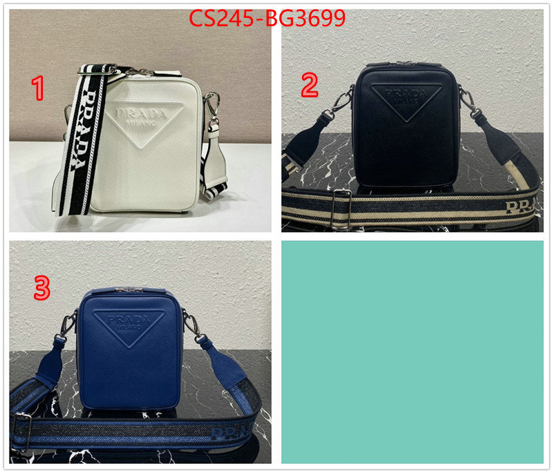 Prada Bags (TOP)-Diagonal- brand designer replica ID: BG3699 $: 245USD