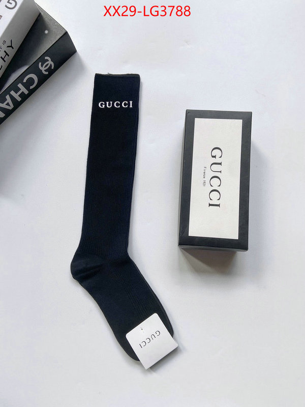 Sock-Gucci fashion designer ID: LG3788 $: 29USD