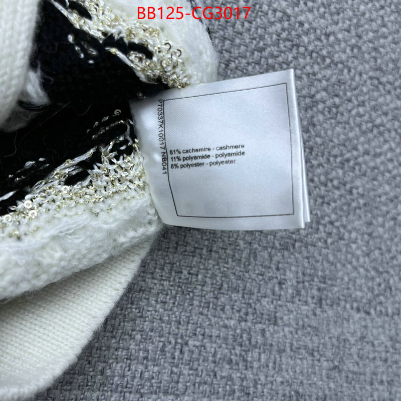 Clothing-Chanel high quality happy copy ID: CG3017 $: 125USD