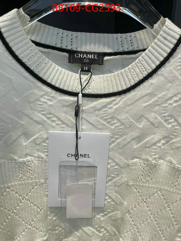 Clothing-Chanel aaaaa+ class replica ID: CG2593 $: 109USD