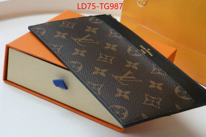 LV Bags(TOP)-Wallet what best designer replicas ID: TG987 $: 75USD