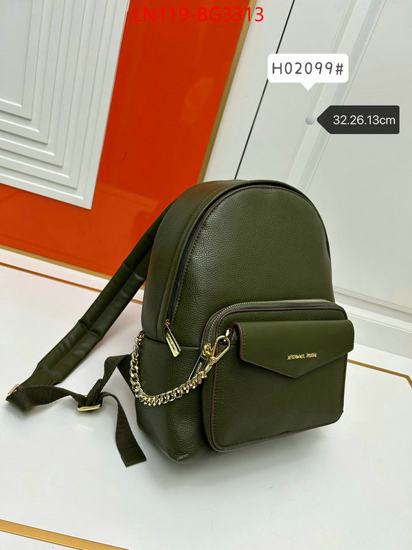 Michael Kors Bags(4A)-Backpack- designer 1:1 replica ID: BG3313 $: 119USD