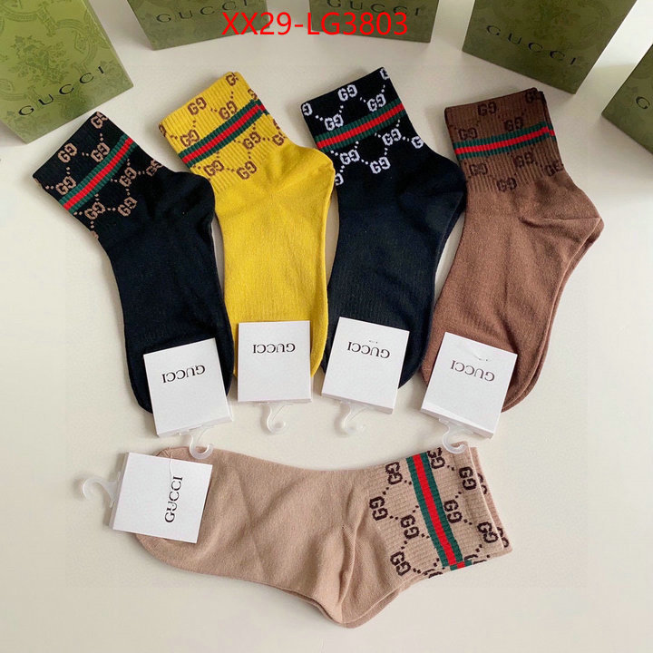 Sock-Gucci top perfect fake ID: LG3803 $: 29USD