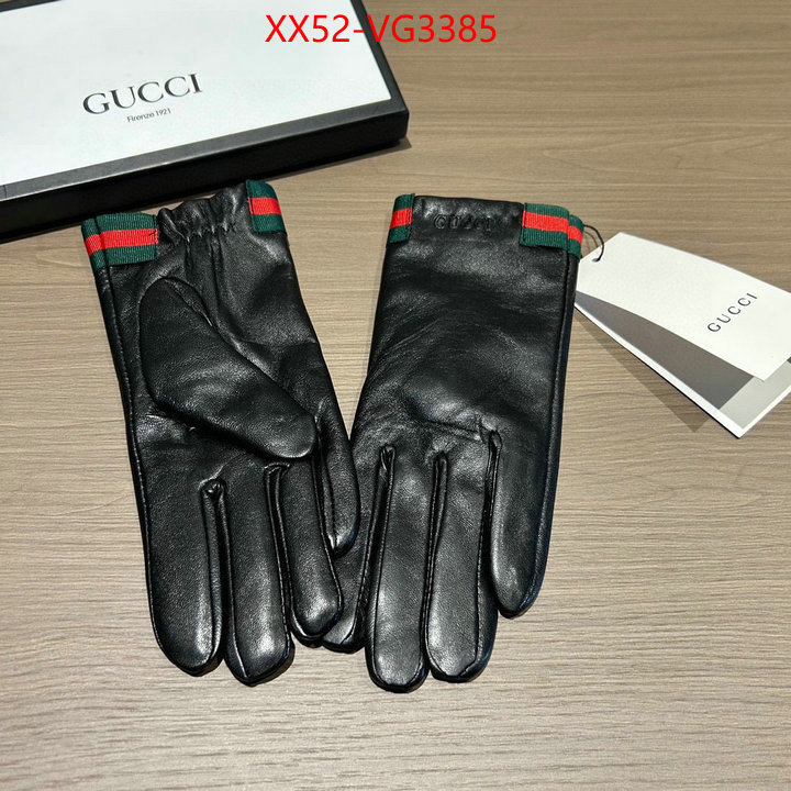 Gloves-Gucci highest product quality ID: VG3385 $: 52USD