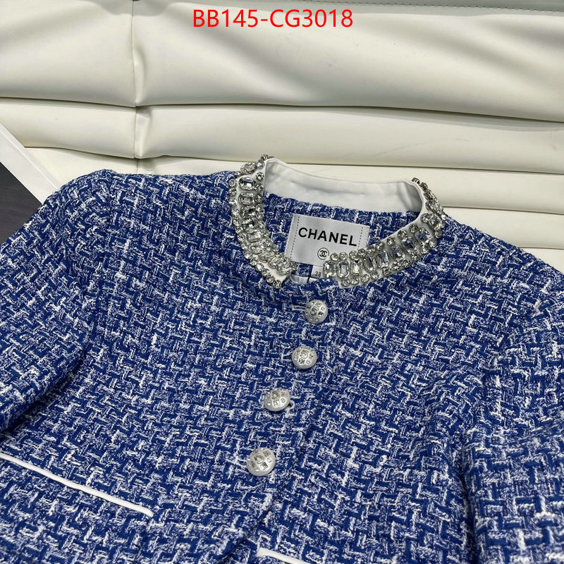 Clothing-Chanel shop the best high quality ID: CG3018 $: 145USD