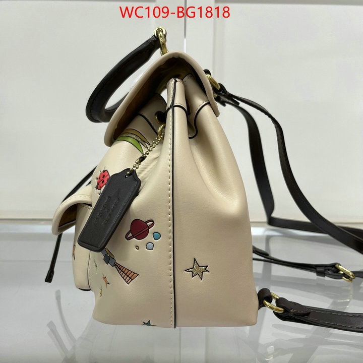 Coach Bags(4A)-Backpack- top perfect fake ID: BG1818 $: 109USD