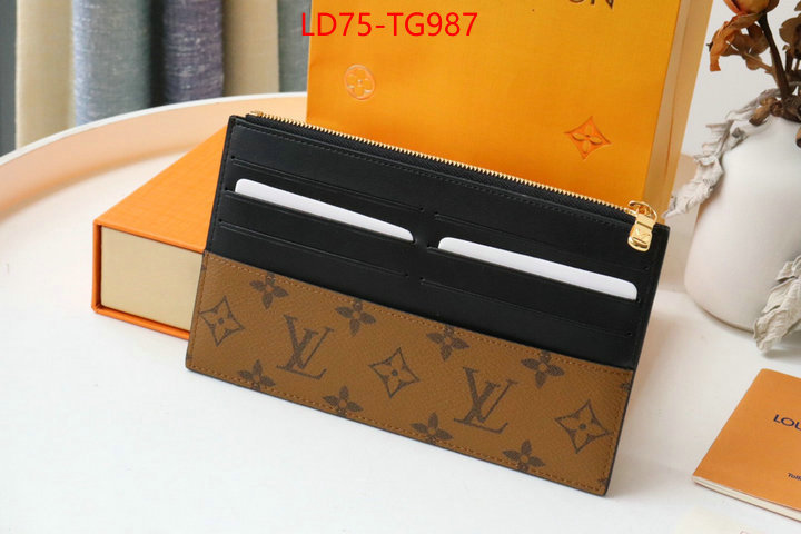 LV Bags(TOP)-Wallet what best designer replicas ID: TG987 $: 75USD