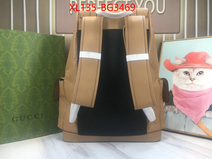 Gucci Bags(4A)-Backpack- top perfect fake ID: BG3469 $: 135USD