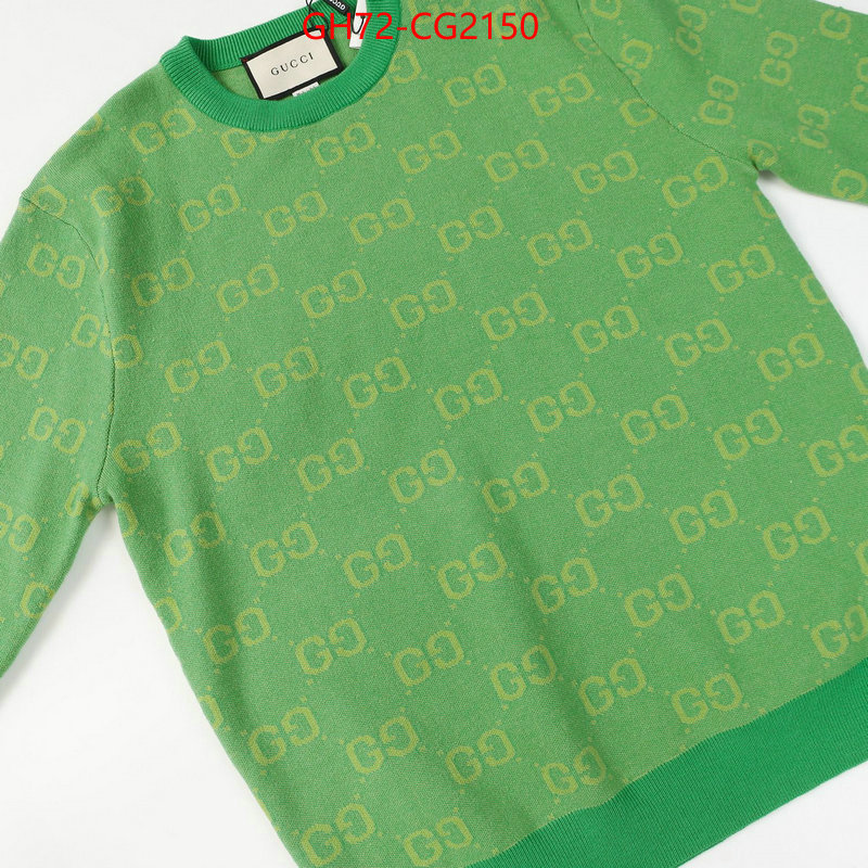 Clothing-Gucci luxury cheap replica ID: CG2150 $: 72USD