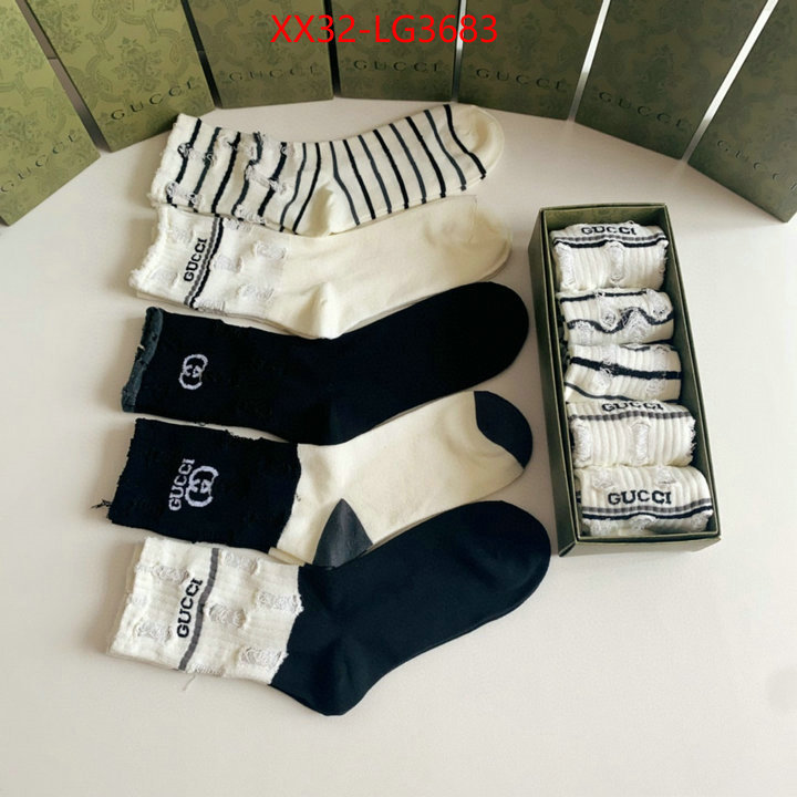 Sock-Gucci high quality perfect ID: LG3683 $: 32USD