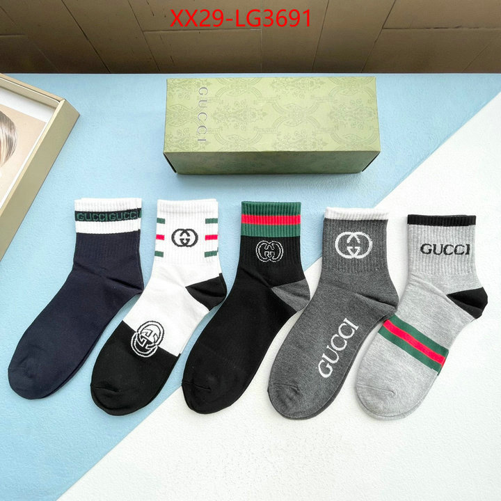 Sock-Gucci where to find best ID: LG3691 $: 29USD