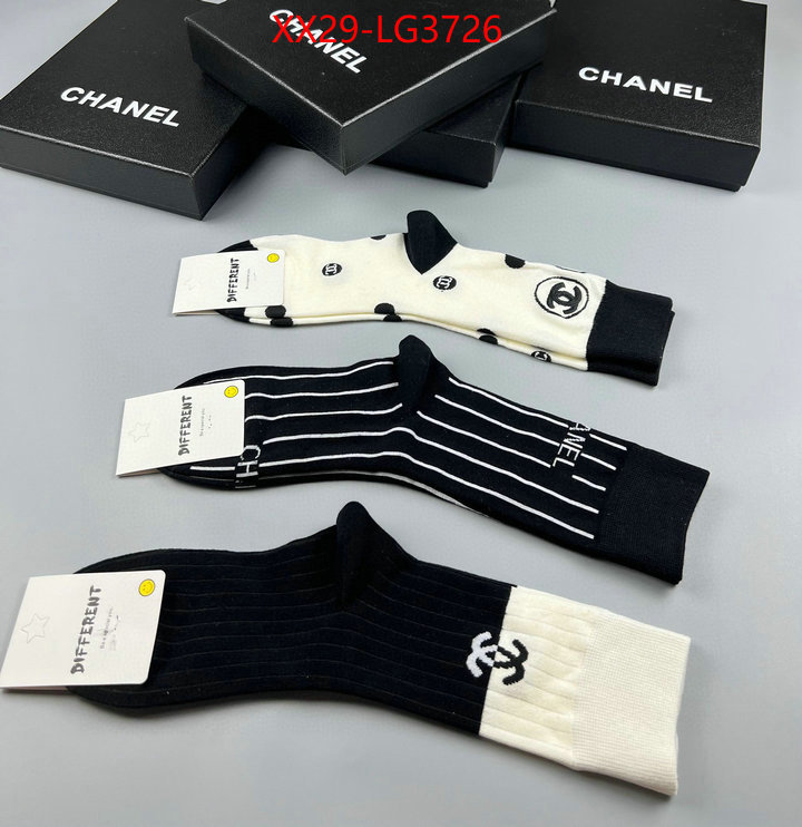 Sock-Chanel unsurpassed quality ID: LG3726 $: 29USD