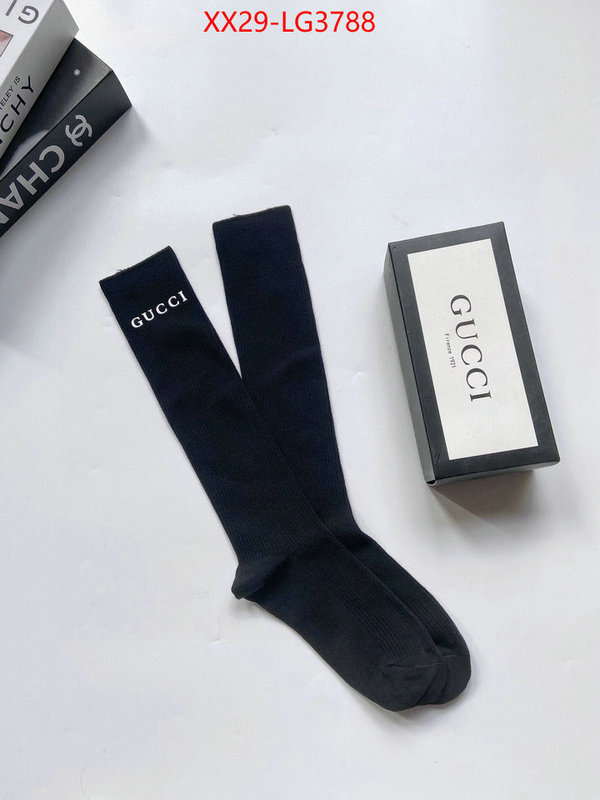 Sock-Gucci fashion designer ID: LG3788 $: 29USD